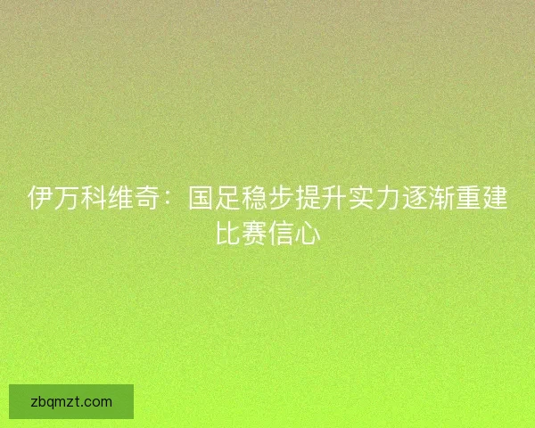 伊万科维奇：国足稳步提升实力逐渐重建比赛信心